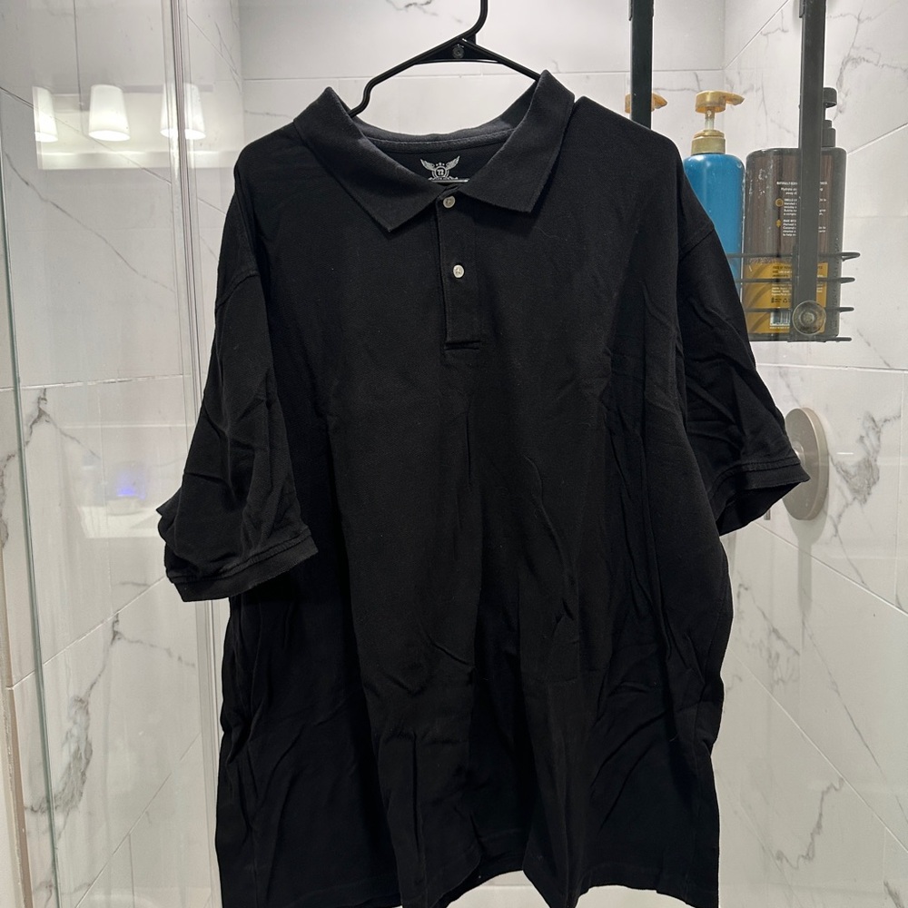 Faded Glory Black Polo Shirt
